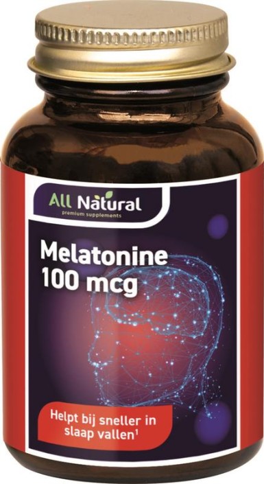 All Natural Melatonine 100mcg (500 Tabletten)