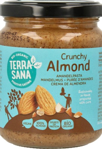 Terrasana Amandelpasta bruin crunchy bio (250 Gram)