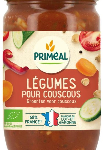 Primeal Groente voor couscous bio (660 Gram)