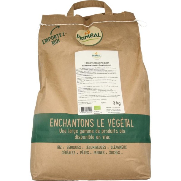 Primeal Havervlokken bio (3 Kilogram)