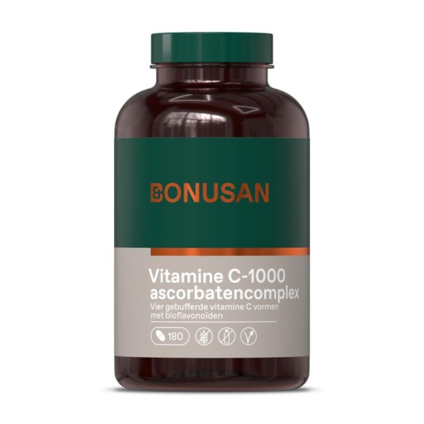 Bonusan Vitamine C 1000 ascorbaten complex (180 Tabletten)