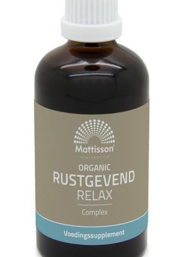 Mattisson Organic rustgevend relax complex tinctuur bio (100 Milliliter)