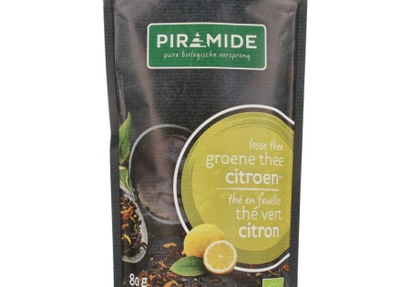 Piramide Groene thee citroen bio (80 Gram)
