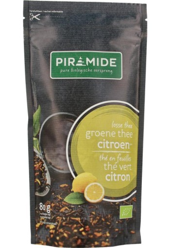 Piramide Groene thee citroen bio (80 Gram)