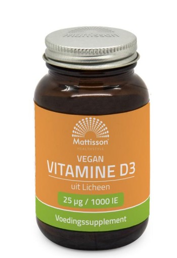 Mattisson Vegan vitamine D3 25mcg/1000IE (120 Capsules)