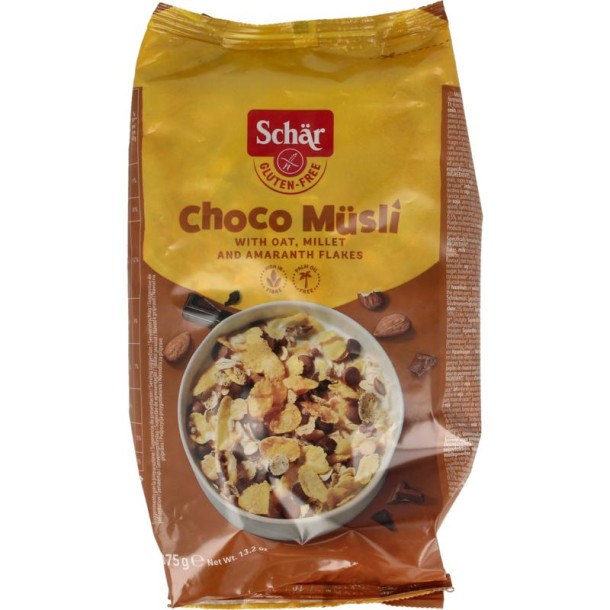 Dr Schar Choco muesli glutenvrij (375 Gram)