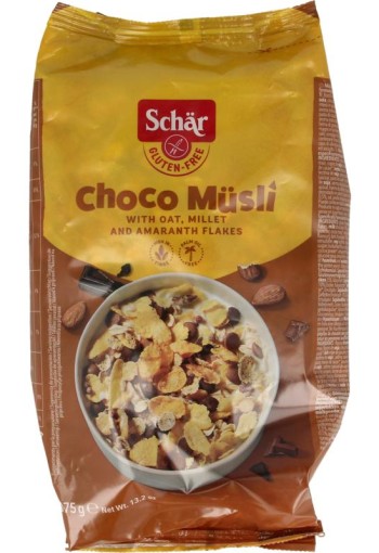 Dr Schar Choco muesli glutenvrij (375 Gram)