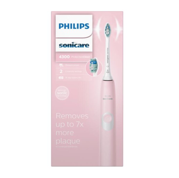 Philips Sonicare ProtectiveClean 4300 Series HX6806/04 Elektrische Tandenborstel Roze