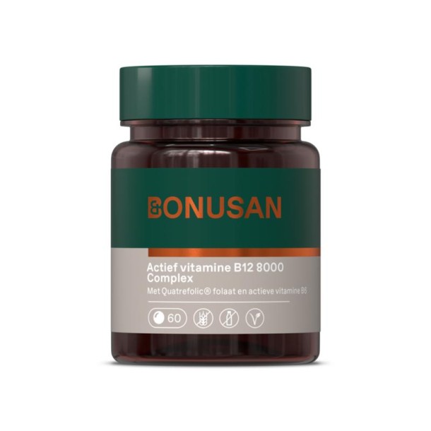 Bonusan Vitamine B12 8000mcg actief (60 Zuigtabletten)
