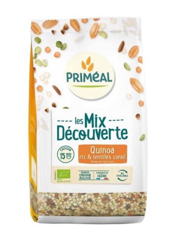 Primeal Mix van quinoa, rijst & rode linzen bio (400 Gram)
