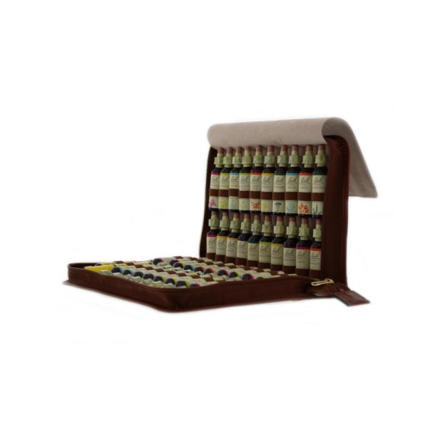 Bach Bloesemremedies set 20ml leder met inhoud (1 Set)