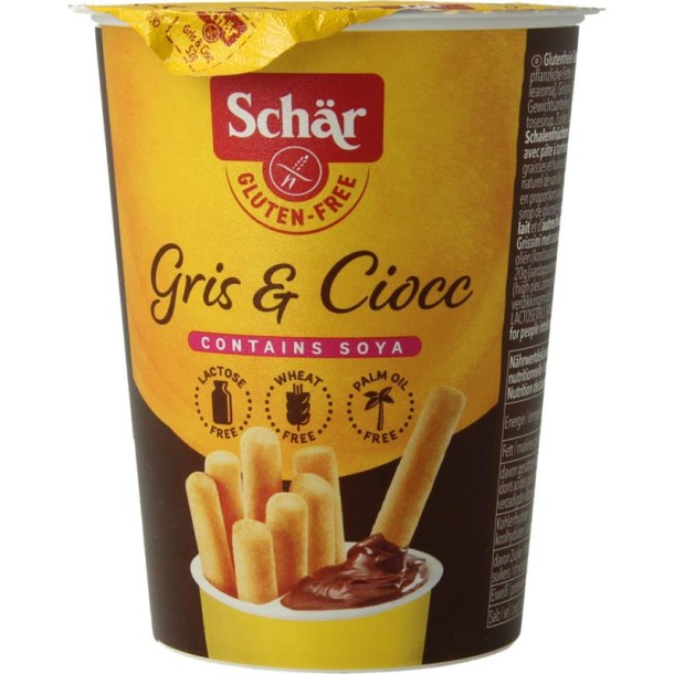 Dr Schar Milly grissini & chocolate sticks glutenvrij (52 Gram)