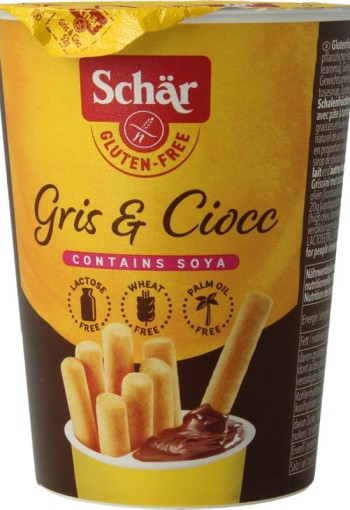Dr Schar Milly grissini & chocolate sticks glutenvrij (52 Gram)