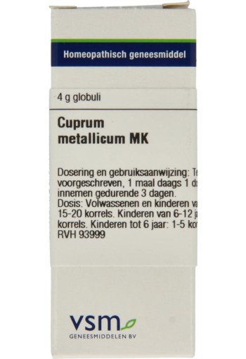 VSM Cuprum metallicum MK (4 Gram)