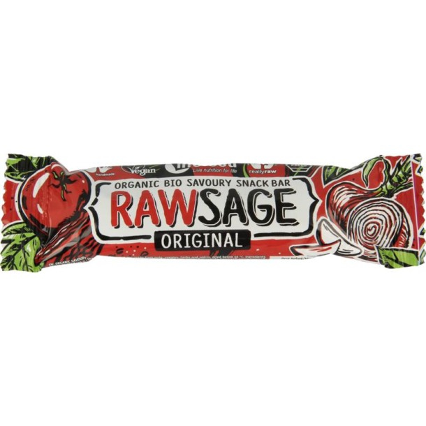 Lifefood Rawsage original hartige snackreep raw bio (25 Gram)
