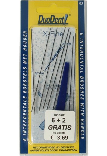 Duodent Interdentale borstels x-fine (8 Stuks)