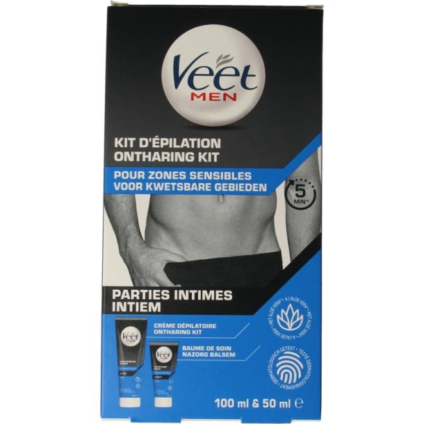 Veet Men hair removal kit intimate body parts (150 Milliliter)