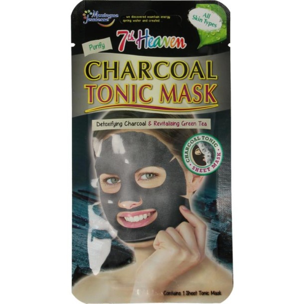 Montagne 7th Heaven face mask charcoal tonic (1 Stuks)