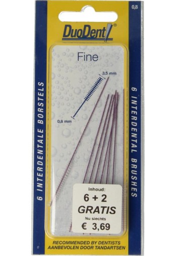 Duodent Interdentale borstels fine (8 Stuks)