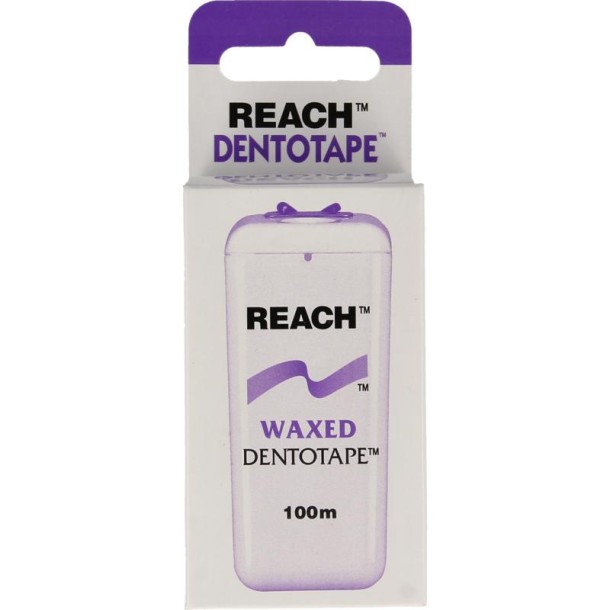 Reach Dentotape waxed floss 100 meter (1 Stuks)