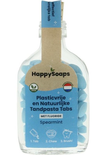Happysoaps Tandpasta tabs met fluoride (62 Stuks)