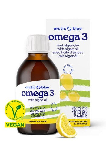Arctic Blue Hennepzaad- en algenolie DHA, EPA, ALA, vitamine D (150 Milliliter)