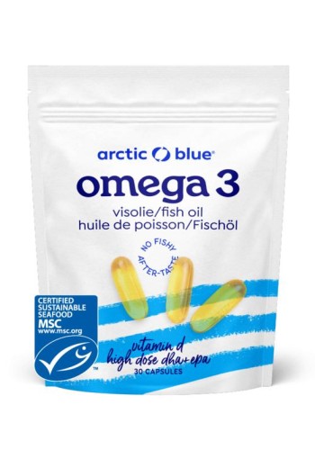 Arctic Blue Pure Alaska MSC visolie met vitamine D (30 Softgels)