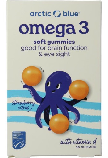 Arctic Blue Omega 3 DHA, EPA en vitamine D (30 Gummies)