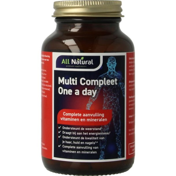 All Natural Multi compleet one a day (100 Tabletten)