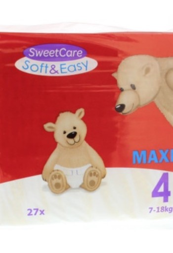 Sweetcare Luiers Soft & Easy Maxi Nr 4 7-18 Kg 27st