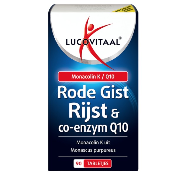 Lucovitaal Rode gist rijst + co enzym Q10 (90 Tabletten) 