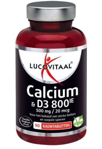 Lucovitaal Calcium 500mg + D3 20mcg (90 Kauwtabletten) 