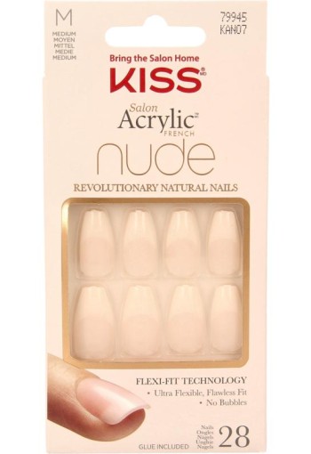 Kiss French nude acrylic nails leilani (1 Set)