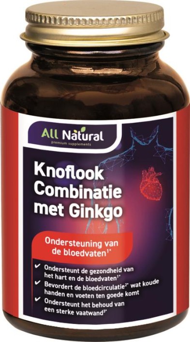 All Natural Knoflook combinatie met ginkgo (100 Capsules)