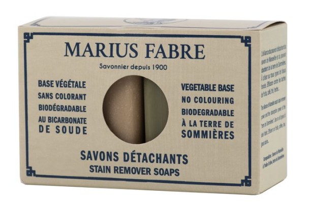 Marius Fabre Marseille vlekkenzepen voor donkere en witte was (2 Stuks)