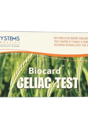 Biocard Coeliakie - gluten overgevoeligheid test (1 Stuks)