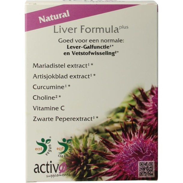 Activo Liver formula plus (60 Vegetarische capsules)