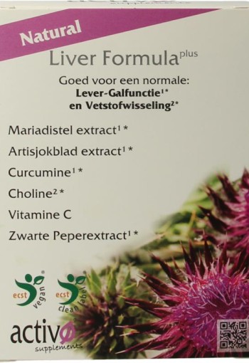 Activo Liver formula plus (60 Vegetarische capsules)