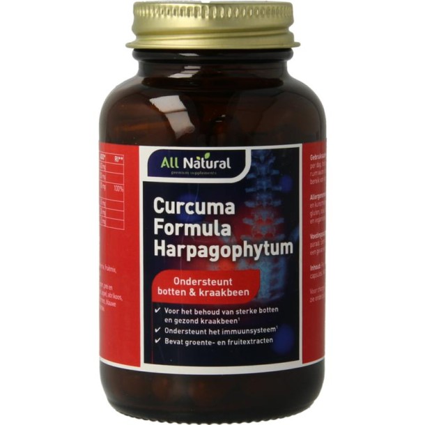 All Natural Curcuma formule harpagophytum (60 Capsules)