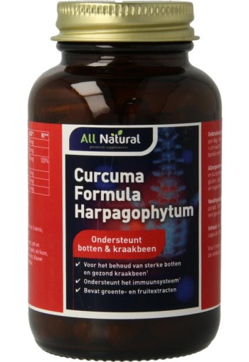 All Natural Curcuma formule harpagophytum (60 Capsules)