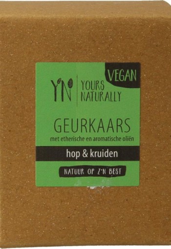 Yours Naturally Votive geurkaars hop & kruiden 9cl (1 Stuks)