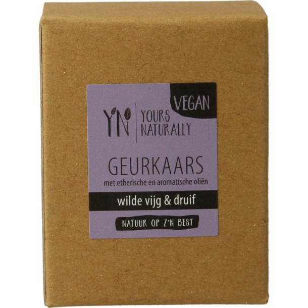 Yours Naturally Votive geurkaars wilde vijg & druif 9cl (1 Stuks)