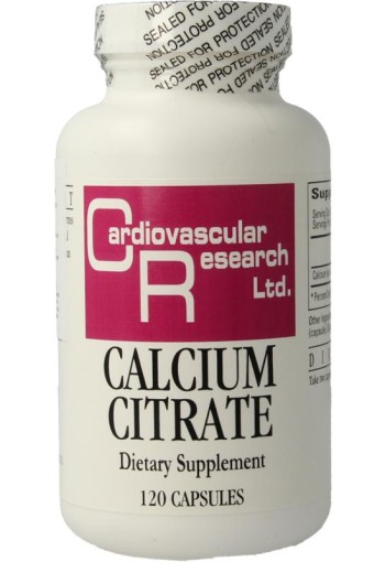 Cardio Vasc Res Calcium citraat 165mg (120 Capsules)