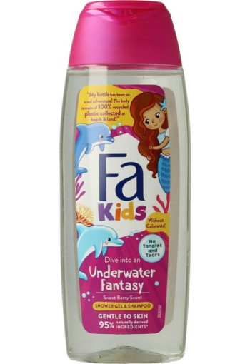 FA Kids douche & shampoo mermaid (250 Milliliter)