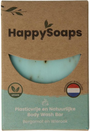 Happysoaps Body bar bergamot en wierook (100 Gram)