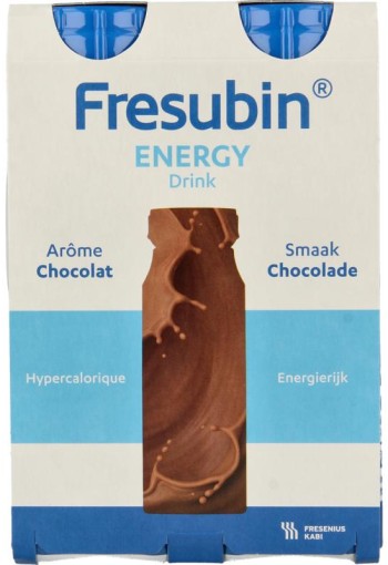 Fresubin Energy drink chocolade 200ml (4 Stuks)