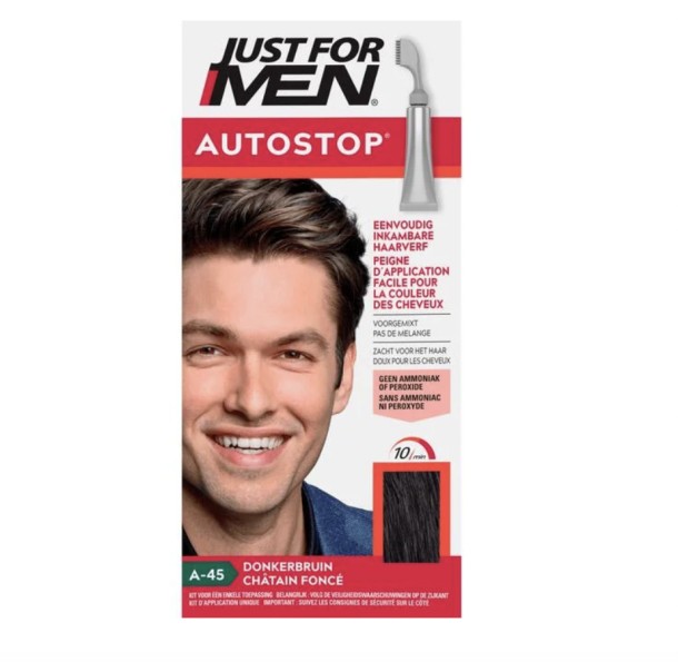 Just For Men Autostop donker bruin A45 (35 Gram)