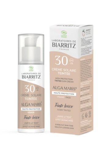Laboratoires de Biarritz Suncare ivory tinted face sunscreen SPF30 (50 Milliliter)