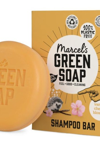 Marcel's GR Soap Shampoo bar vanille & kersenbloesem (90 Gram)