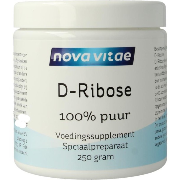 Nova Vitae D Ribose 100% puur (250 Gram)